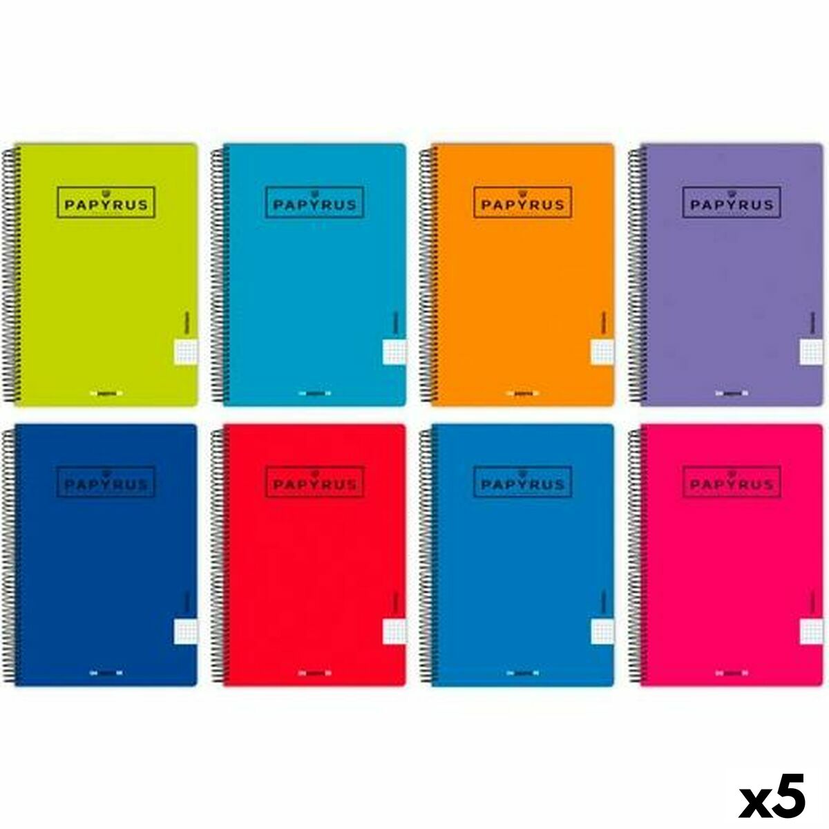 Anteckningsbok Papyrus Din A4 80 Blad (5 antal) - 5