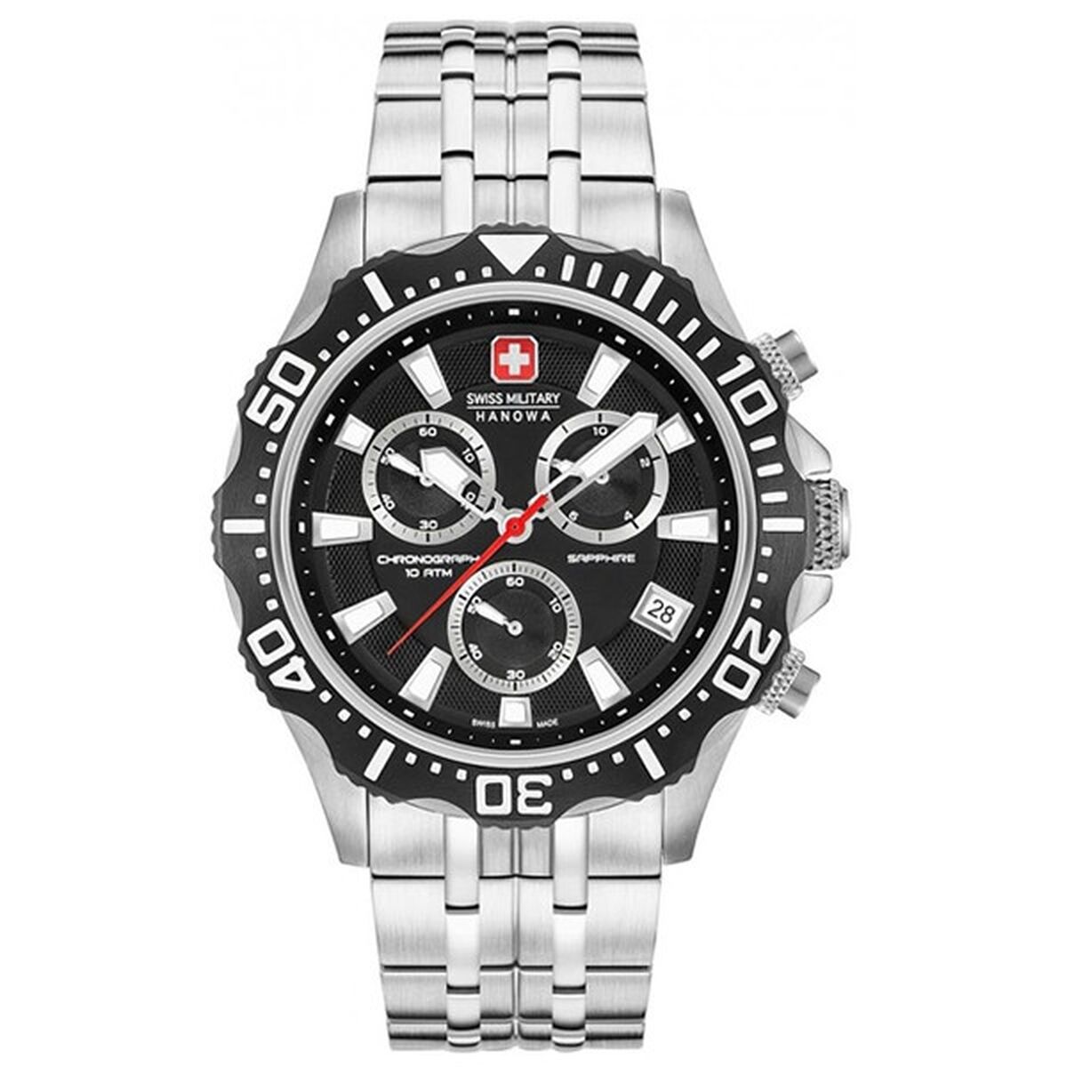Herrklocka Swiss Military Hanowa SM06-5305.04.007 Svart Silvrig