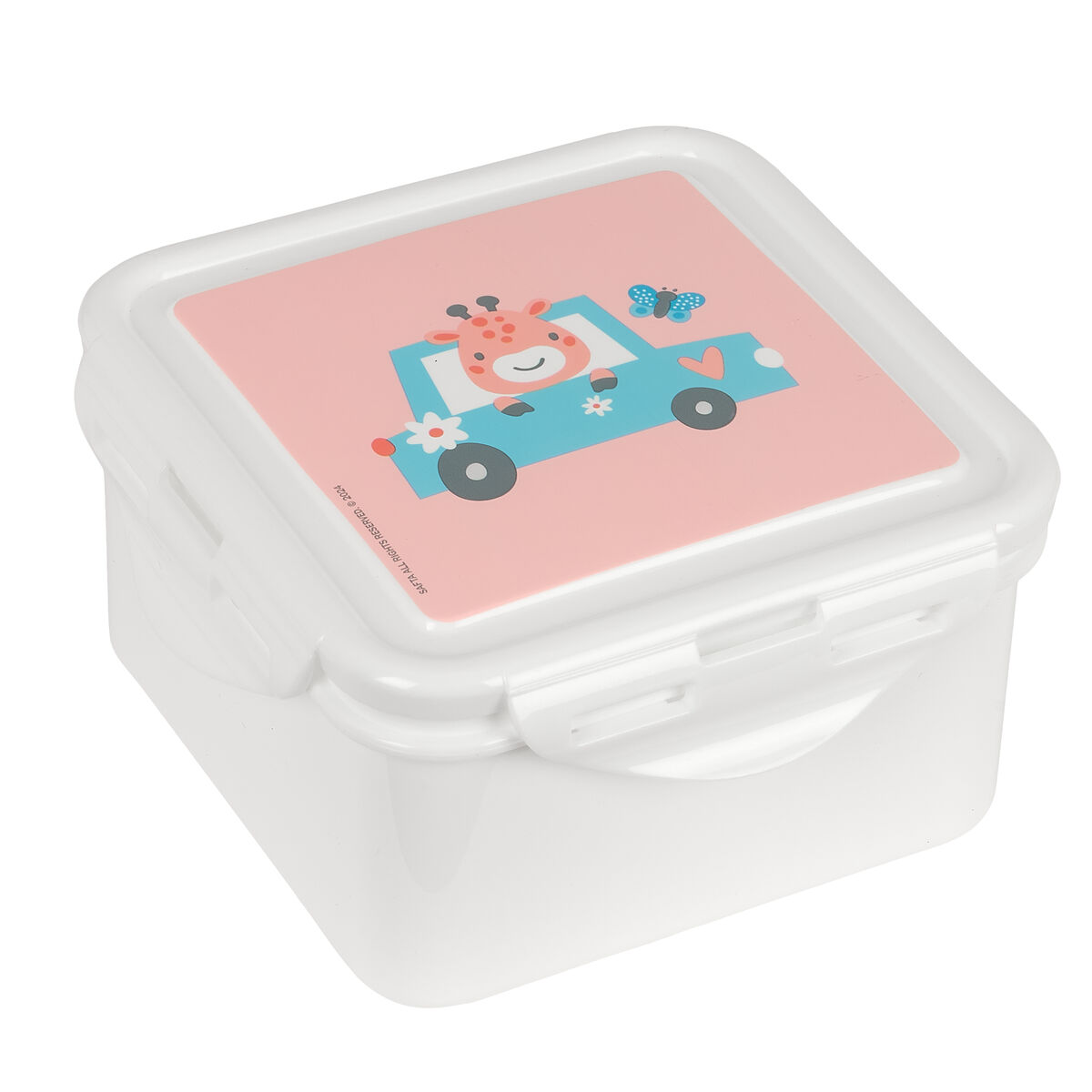 Lunchlåda Safta Jirafa Korall 13 x 7.5 x 13 cm