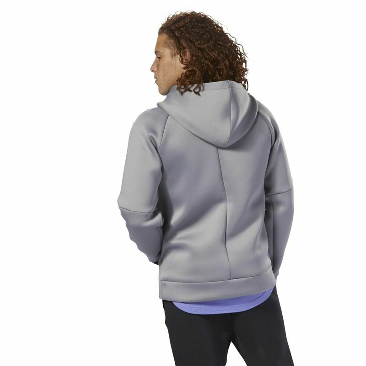 Tröja med huva Herr Reebok Supply Tech Grå - 4