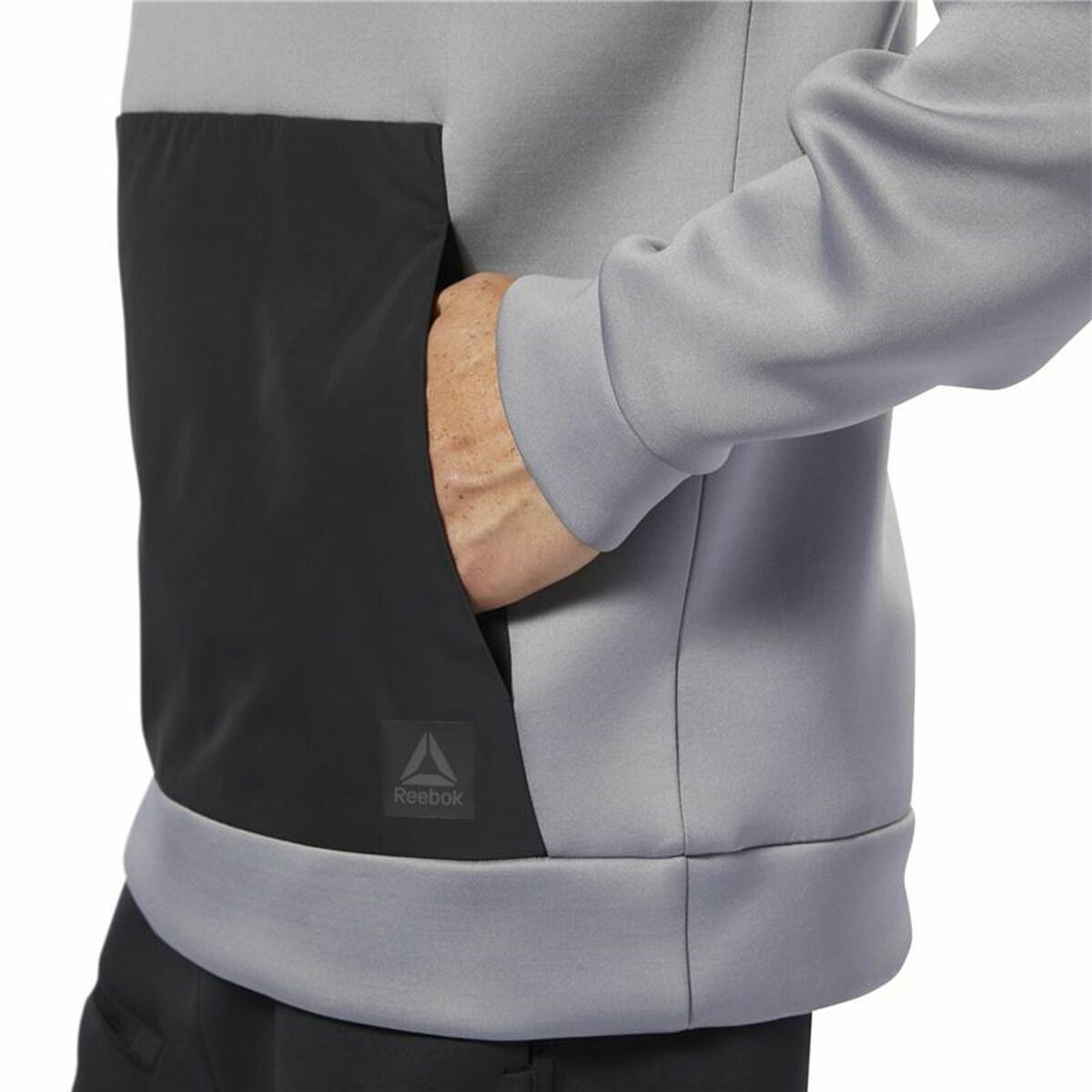 Tröja med huva Herr Reebok Supply Tech Grå - 8