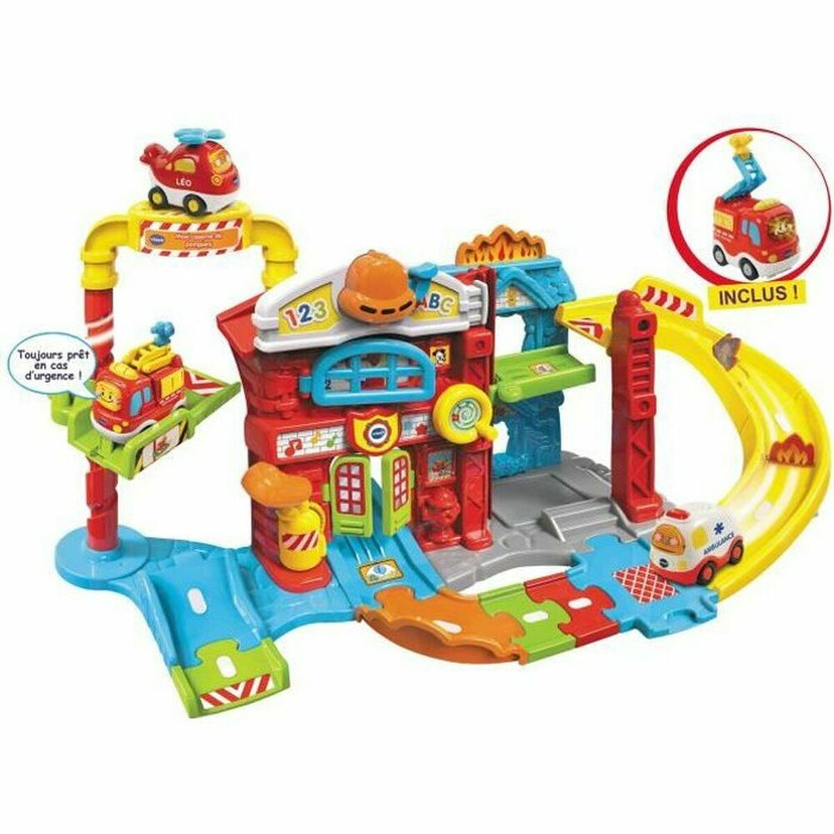 Fordonsspel Vtech Maxi Fire Station med ljud (FR) - 9