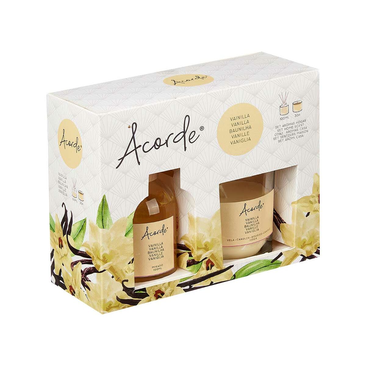 Set med luftfräschare Acorde Vanilj 100 ml (6 antal) - 3