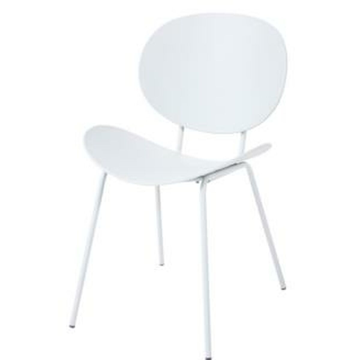 Sittpall DKD Home Decor Svart Metall Vit polypropen (52,5 x 49 x 104 cm) - 2