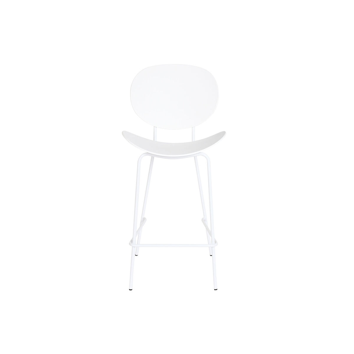 Sittpall DKD Home Decor Svart Metall Vit polypropen (52,5 x 49 x 104 cm) - 8