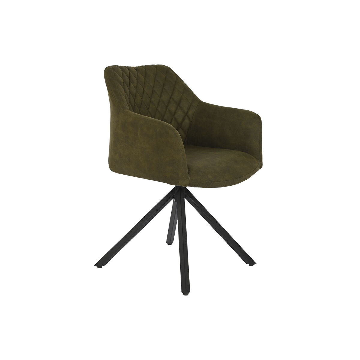 Stol DKD Home Decor Svart Grön 55 x 58 x 83 cm