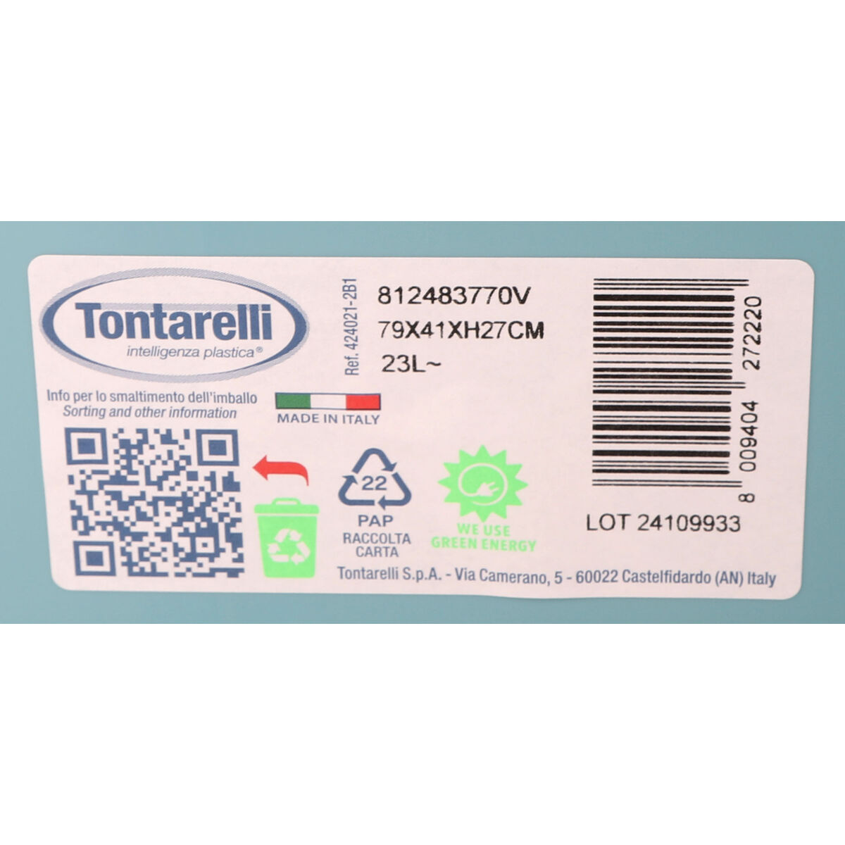 Badkar Tontarelli Baby Blå 80 x 41 x 27 cm (6 antal) - 3