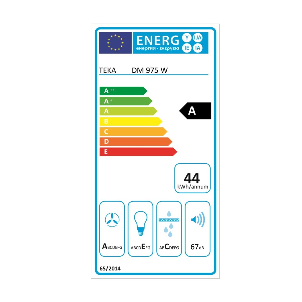 Konventionell fläkt Teka 8421152130780 90 cm 603 m3/h 67 dB 278W Vit - 3