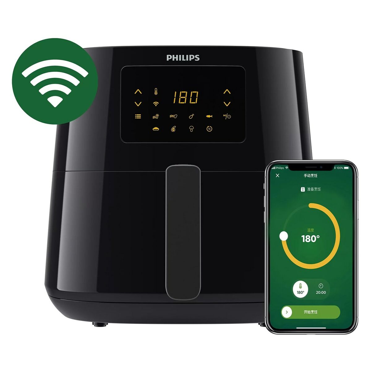 Luftfritös Philips HD9280/90 Svart 2000 W 6,2 L - 3
