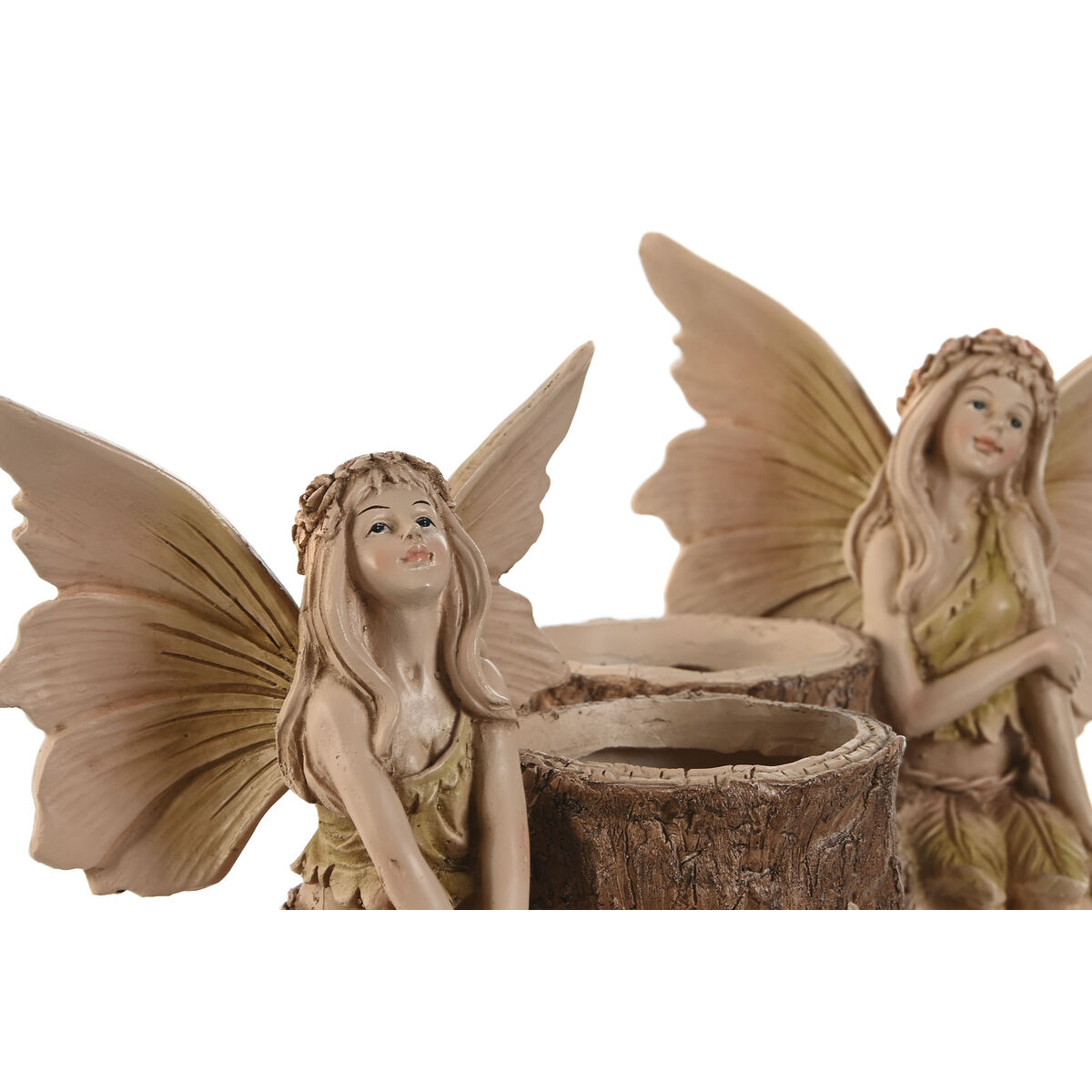 Prydnadsfigur Home ESPRIT Brun Fe 18 x 10 x 15 cm (2 antal) - 3