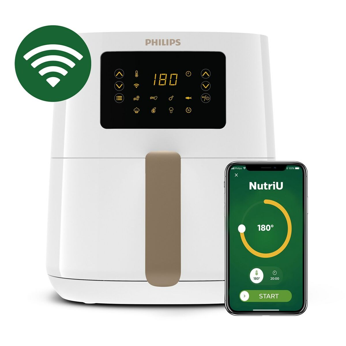 Luftfritös Philips HD9255/30 Vit 1400 W 4,1 L - 5
