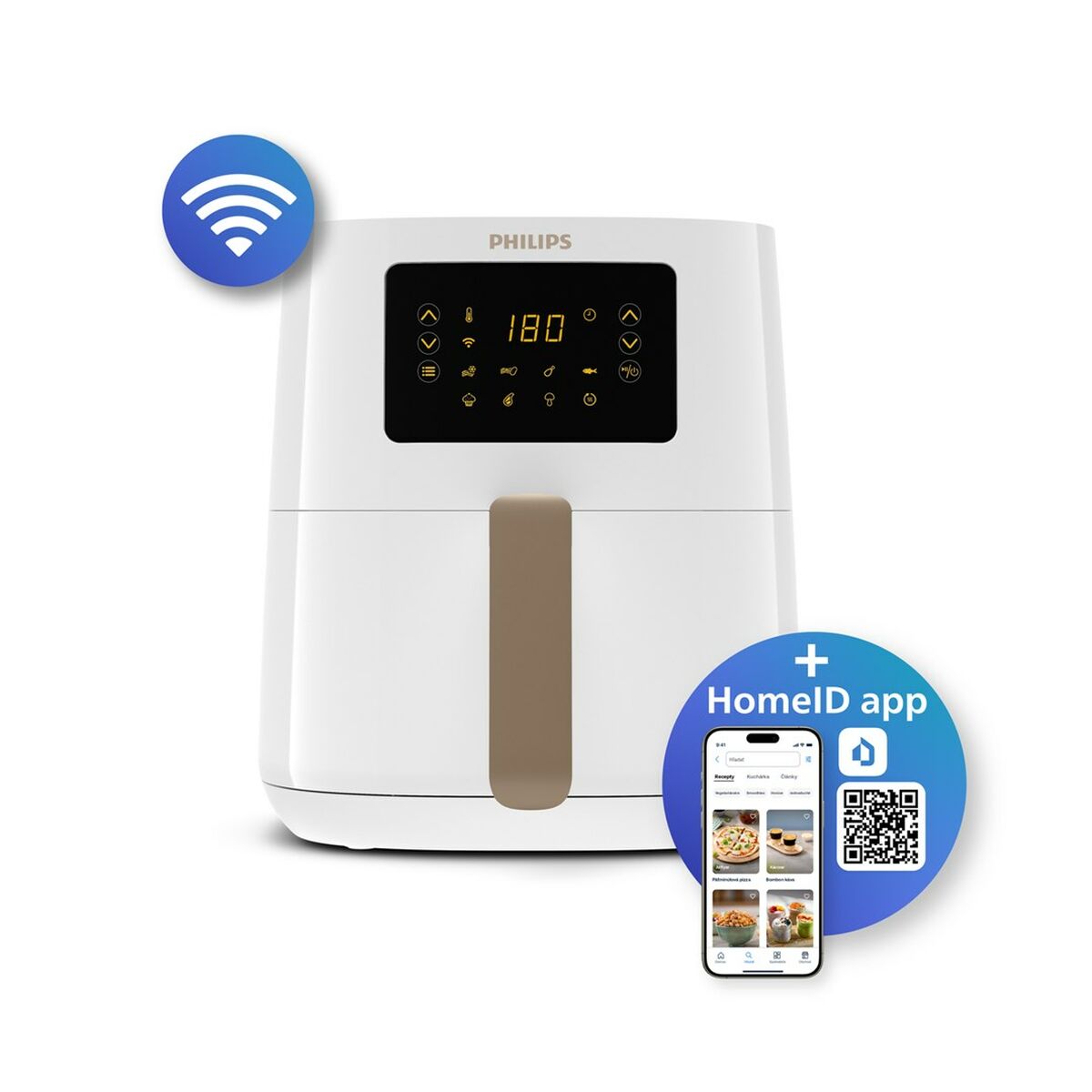 Luftfritös Philips HD9255/30 Vit 1400 W 4,1 L - 4
