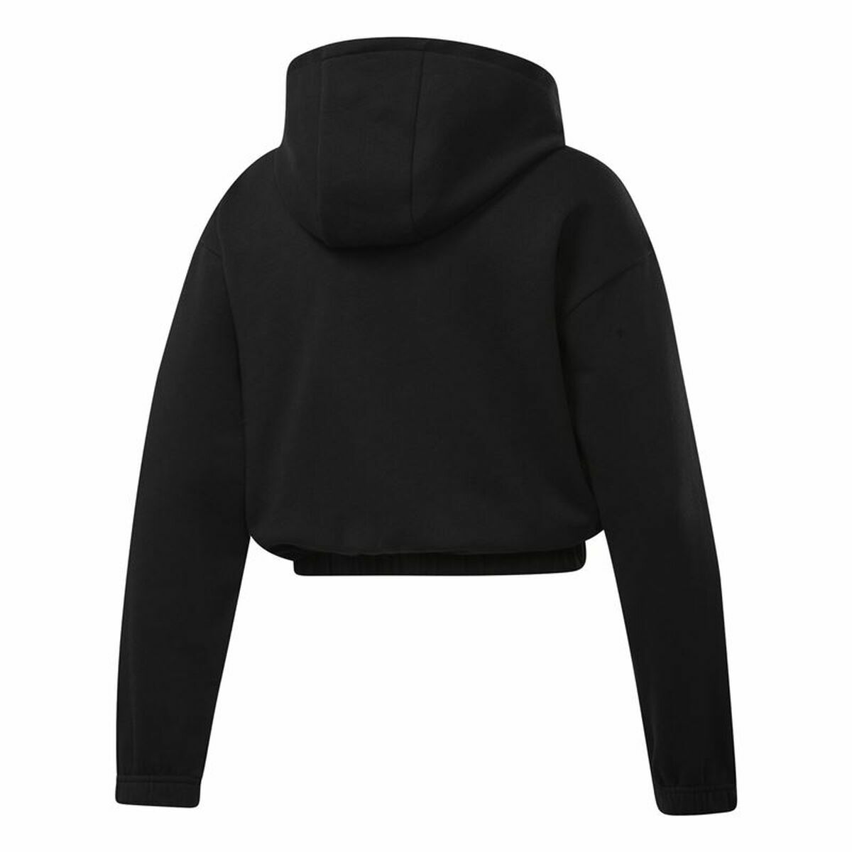 Tröja med huva Dam Reebok Sportswear Cropped Svart - 2