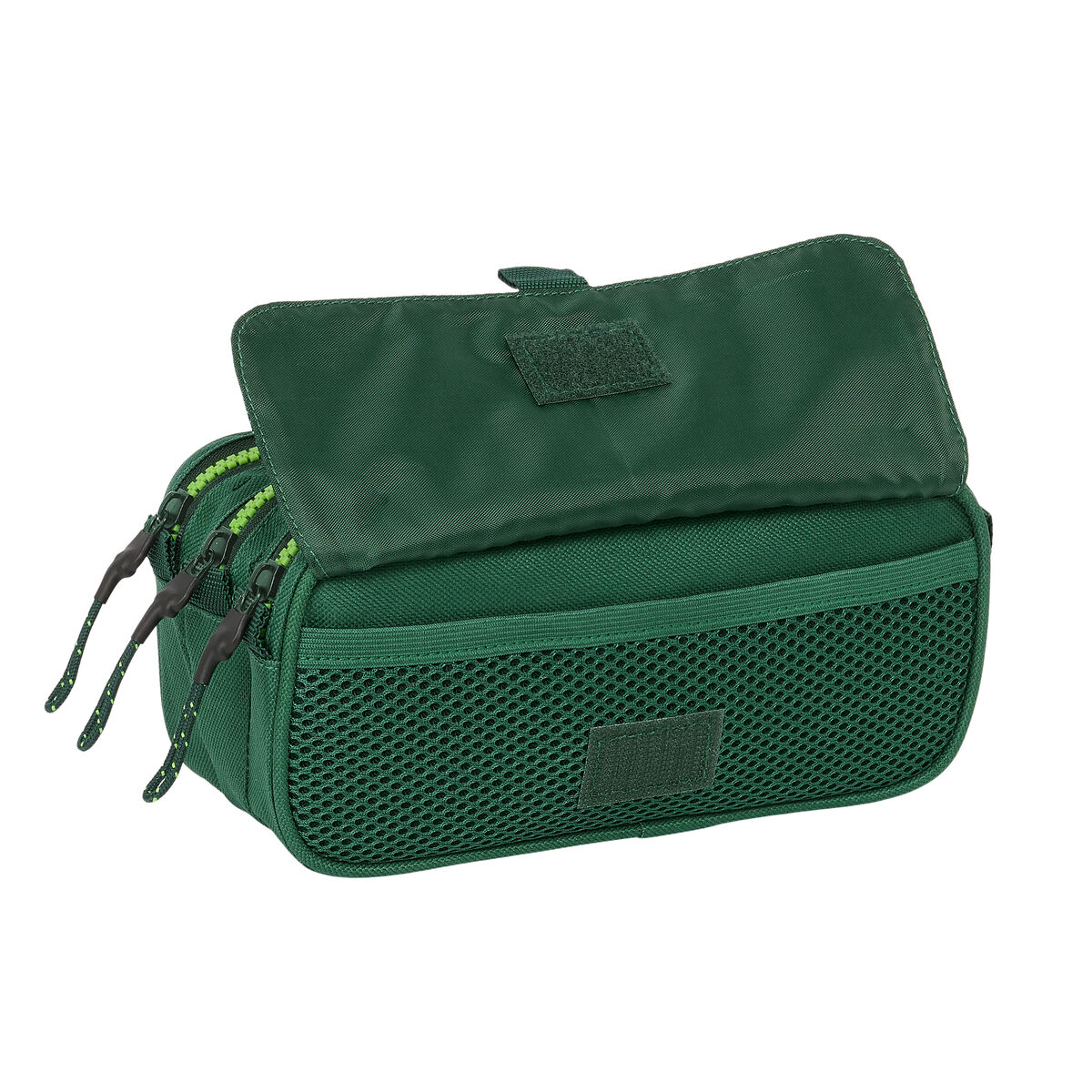 Tredubbel Carry-all Real Betis Balompié Grön 21,5 x 10 x 8 cm - 2