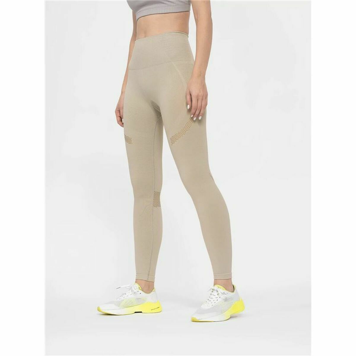 Sport-leggings, Dam 4F Functional SPDF012 Beige - 2