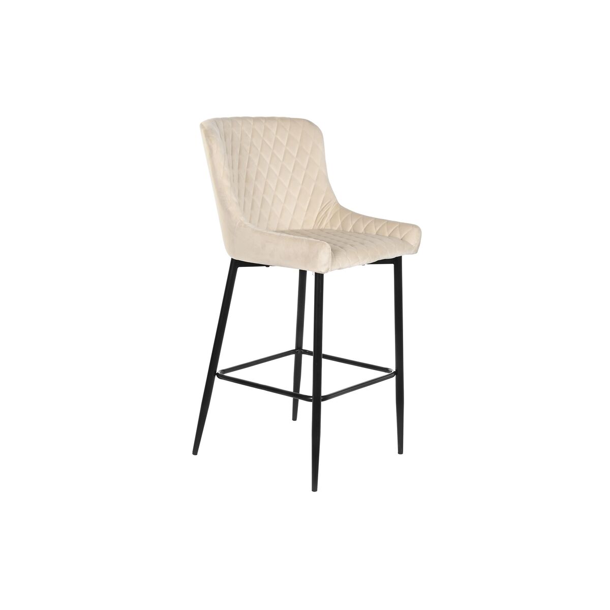 Sittpall DKD Home Decor Svart Beige Metall 58,5 x 48,5 x 96,5 cm 48 x 55 x 100 cm 48 x 55 x 96,5 cm - 6