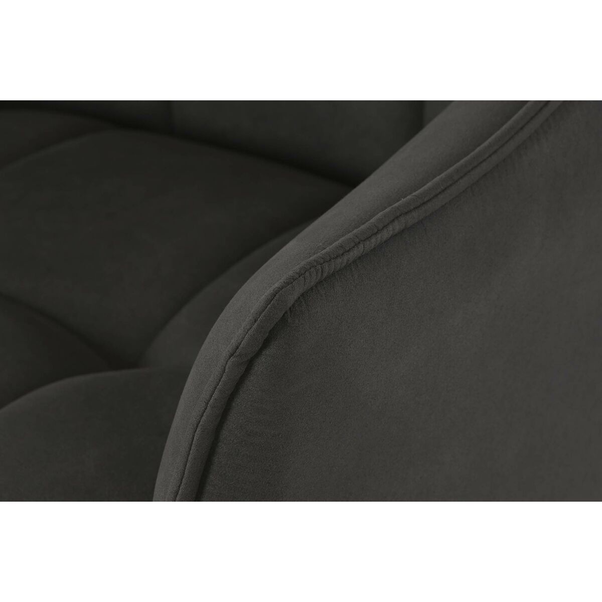Stol DKD Home Decor Svart Mörkbrun Mörkgrå 60 x 60 x 84 cm - 8