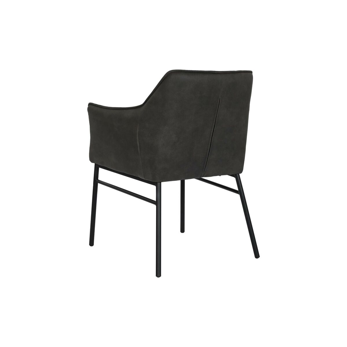 Stol DKD Home Decor Svart Mörkbrun Mörkgrå 60 x 60 x 84 cm - 5