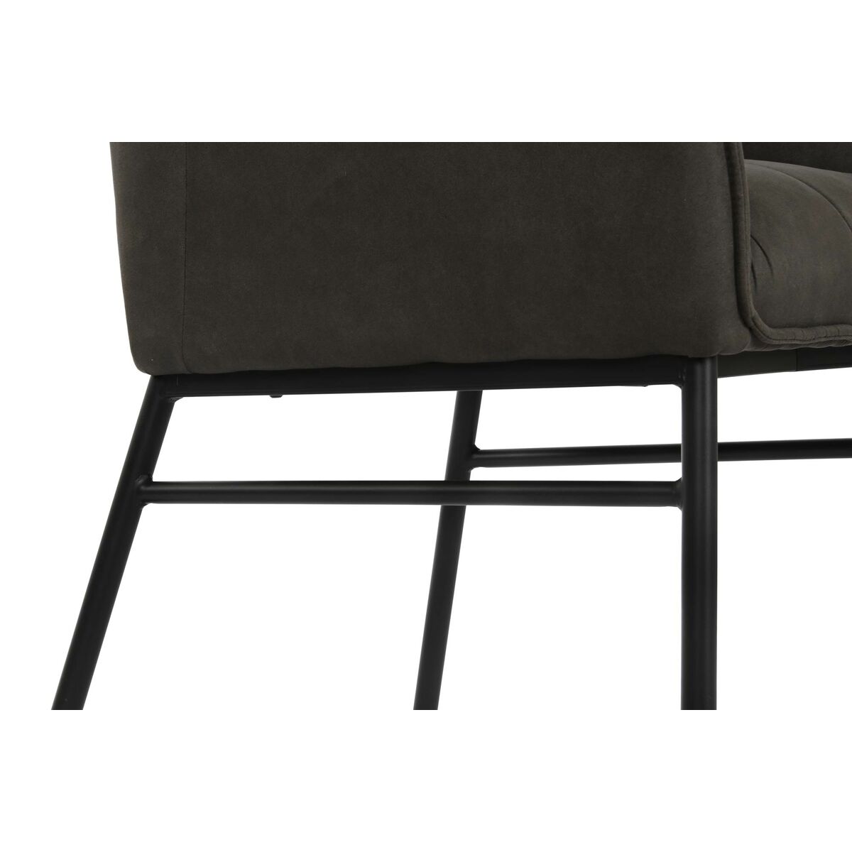 Stol DKD Home Decor Svart Mörkbrun Mörkgrå 60 x 60 x 84 cm - 7