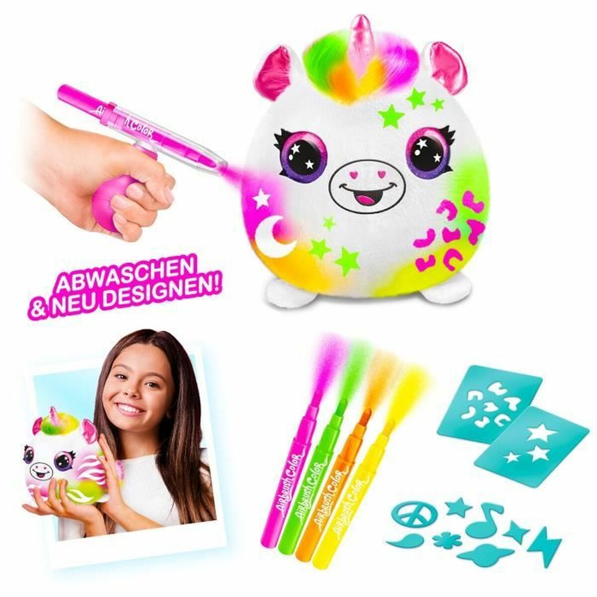 Mjukdjur Canal Toys Neon Enhörning - 5