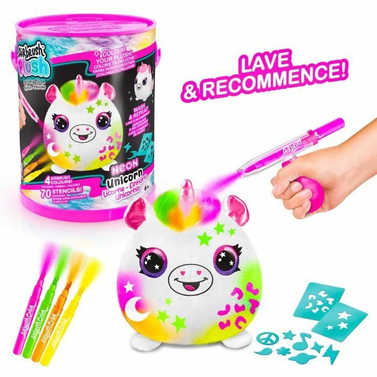 Mjukdjur Canal Toys Neon Enhörning - 4