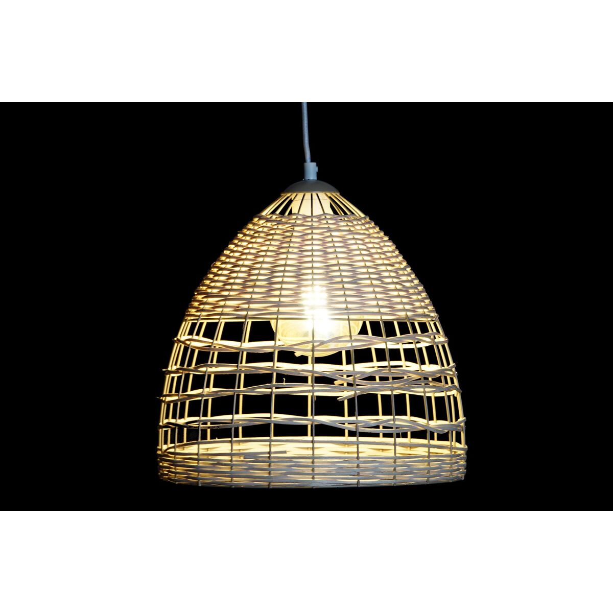 Taklampa DKD Home Decor Vit 50 W (30 x 30 x 30 cm) - 3