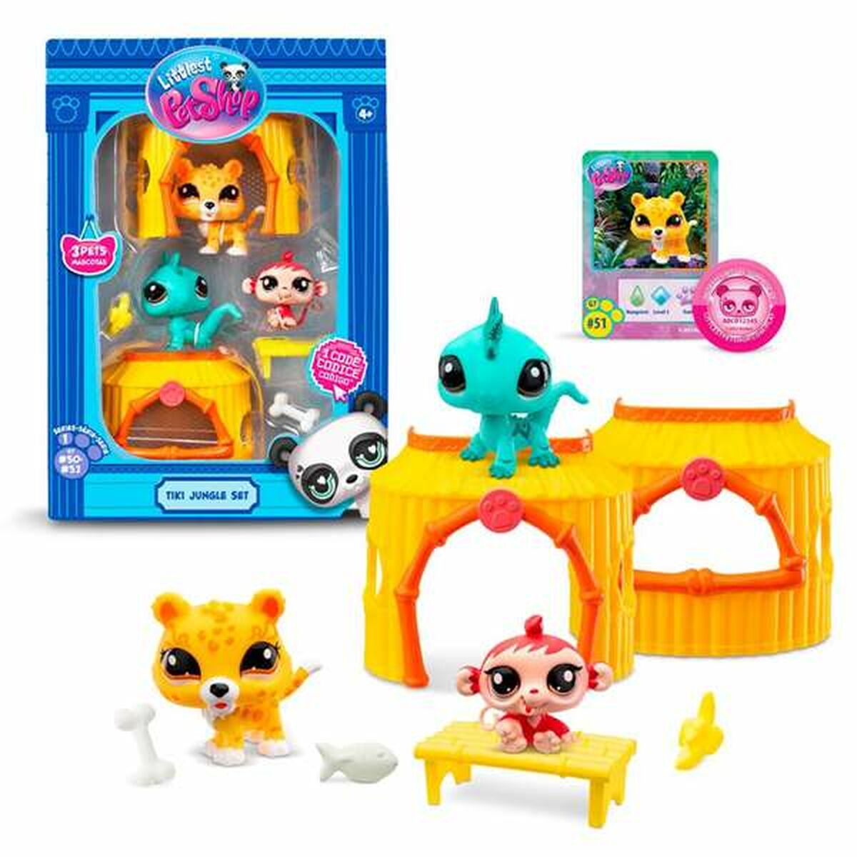 Playset Bandai Littlest pet Shop Tiki Jungle - 8