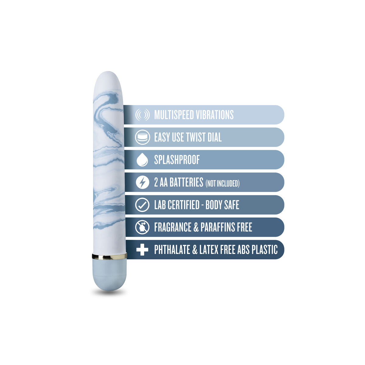 Patronvibrator Blush The Collection Blå - 7