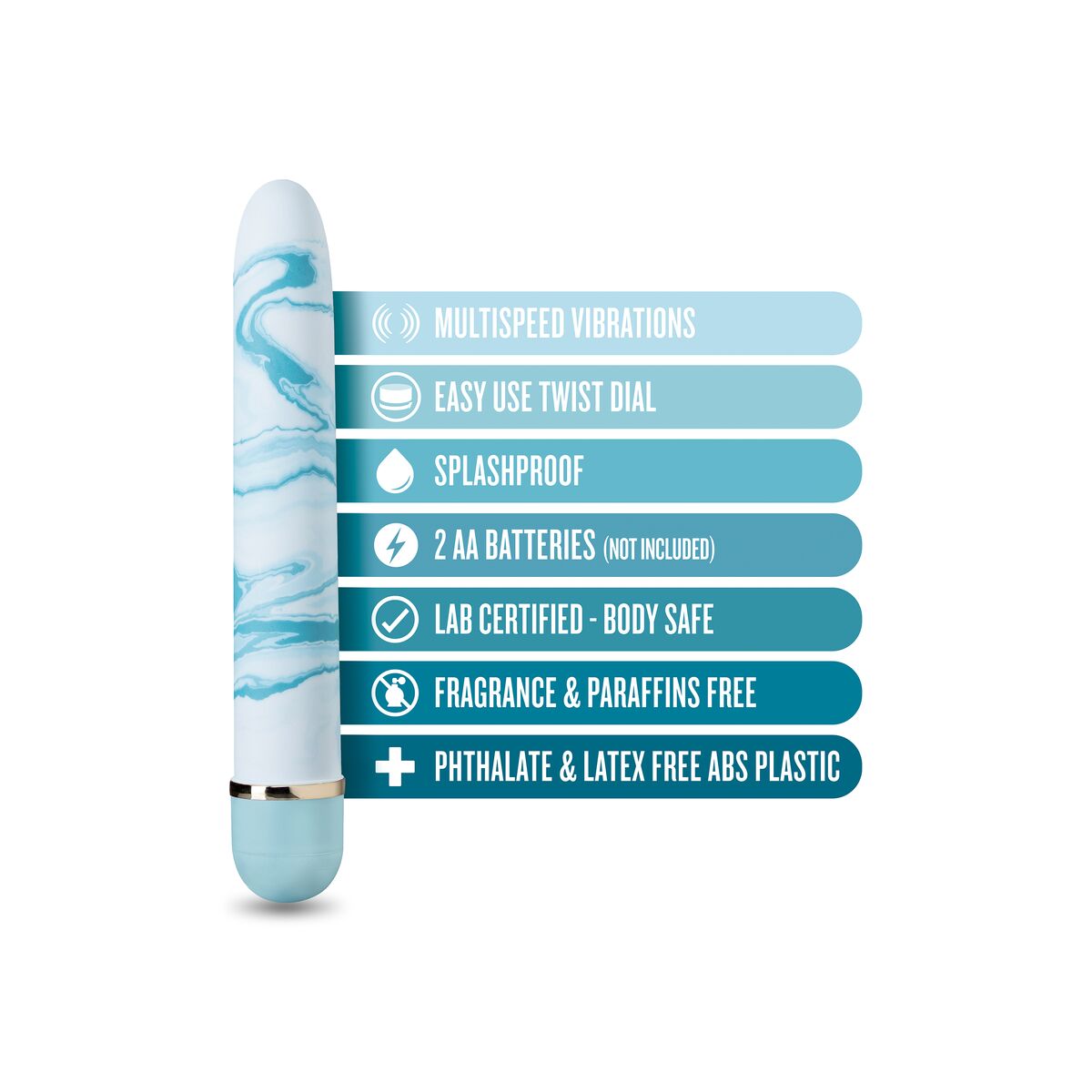 Patronvibrator Blush The Collection Blå - 8
