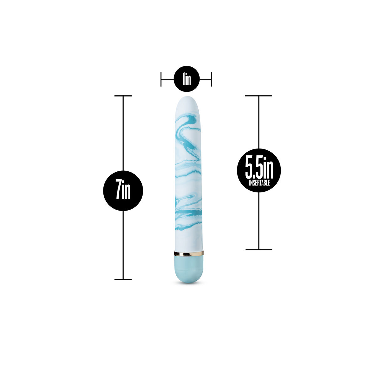 Patronvibrator Blush The Collection Blå - 5