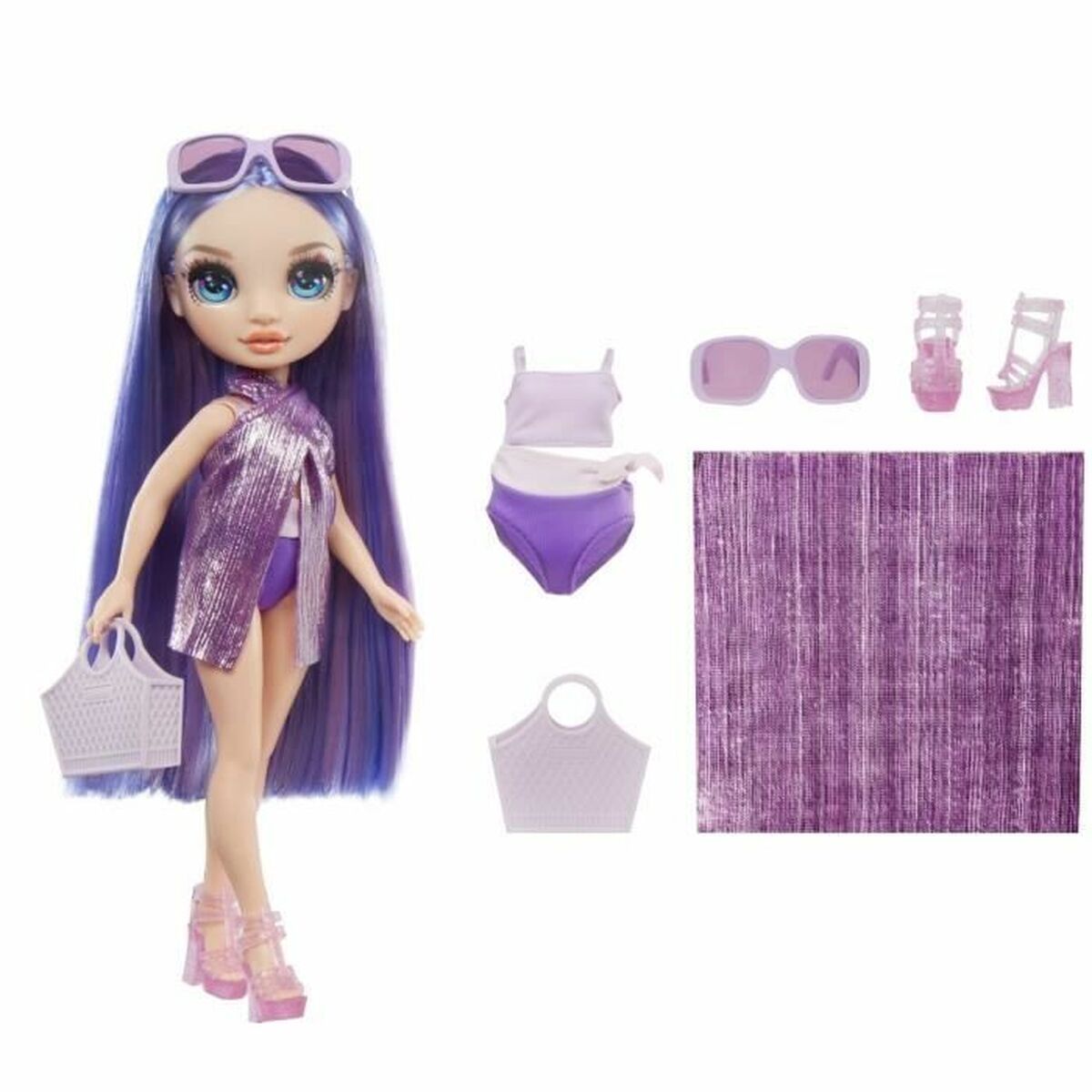 Bebisdocka Rainbow High Swim & Style Violet - 4