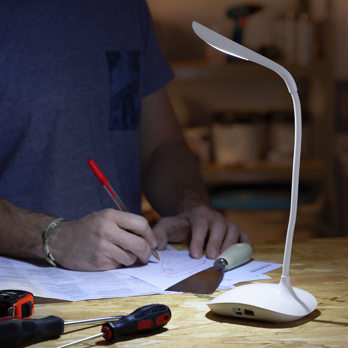 Uppladdningsbar bordslampa med LED och touch-funktion Lum2Go InnovaGoods - 2