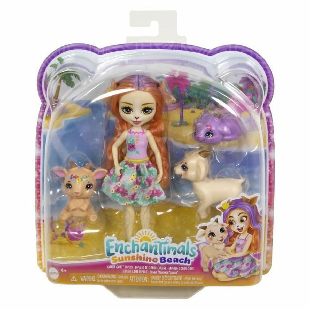 Babydocka med tillbehör Enchantimals Golita Goat Family - 3