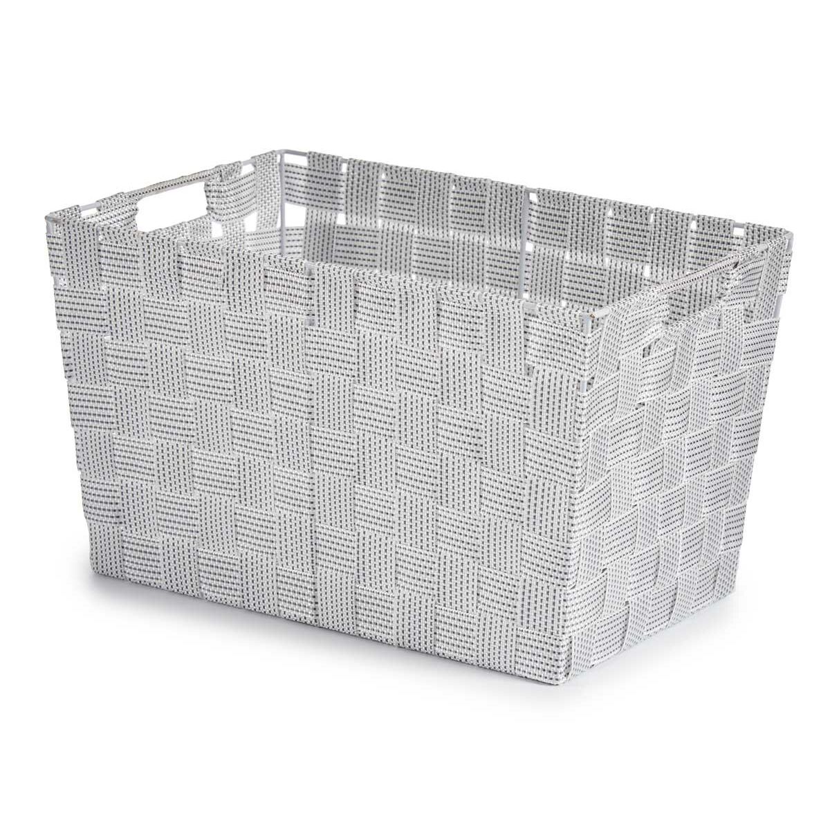 Tvättkorg Kipit Vit Polyester Tyg Flätning 10 L 35 x 20 x 25 cm 25 x 20 x 35 cm (12 antal) - 5