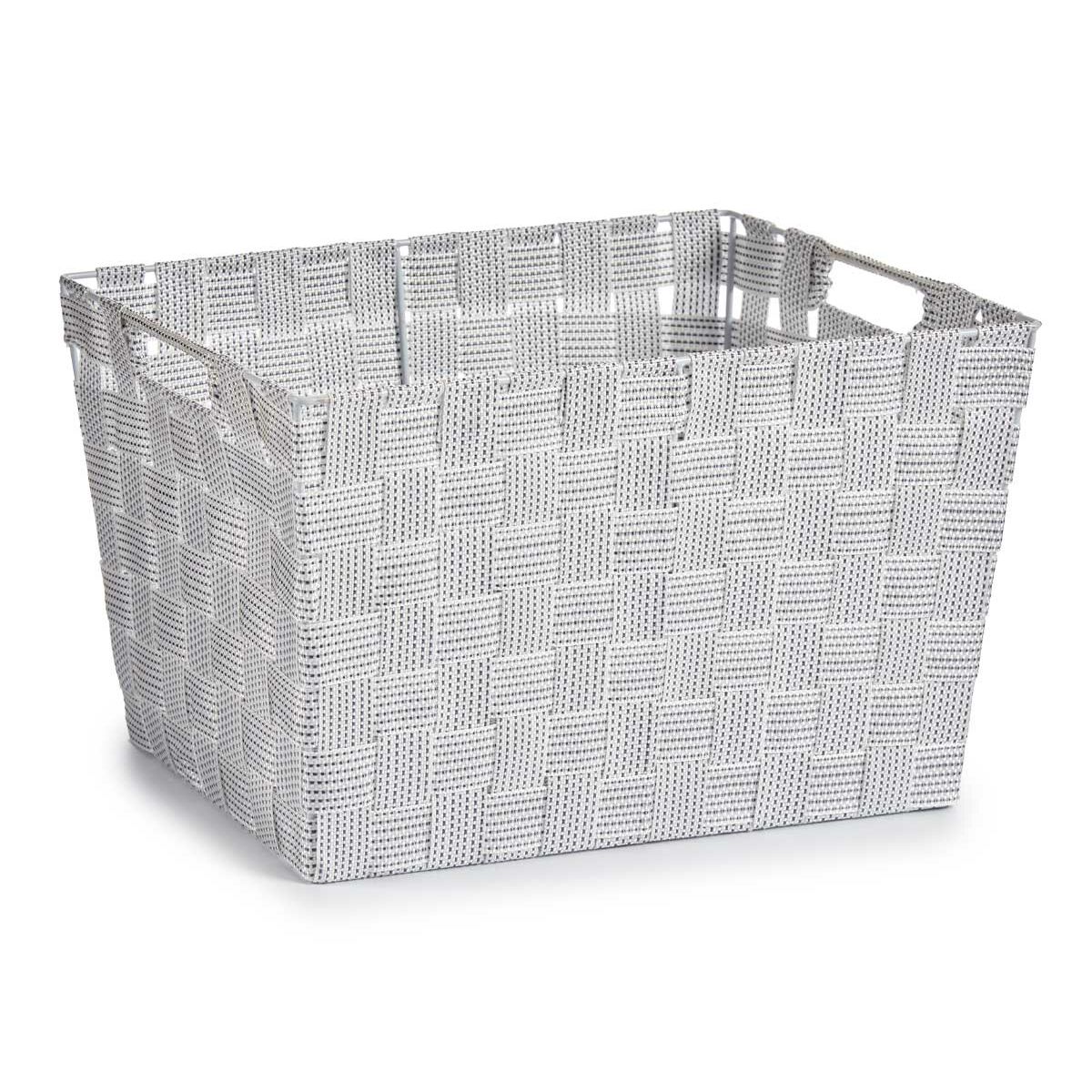 Tvättkorg Kipit Vit Polyester Tyg Flätning 10 L 35 x 20 x 25 cm 25 x 20 x 35 cm (12 antal) - 6