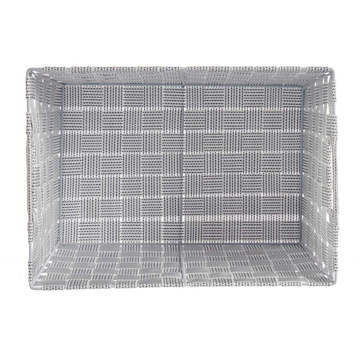 Tvättkorg Kipit Vit Polyester Tyg Flätning 10 L 35 x 20 x 25 cm 25 x 20 x 35 cm (12 antal) - 4
