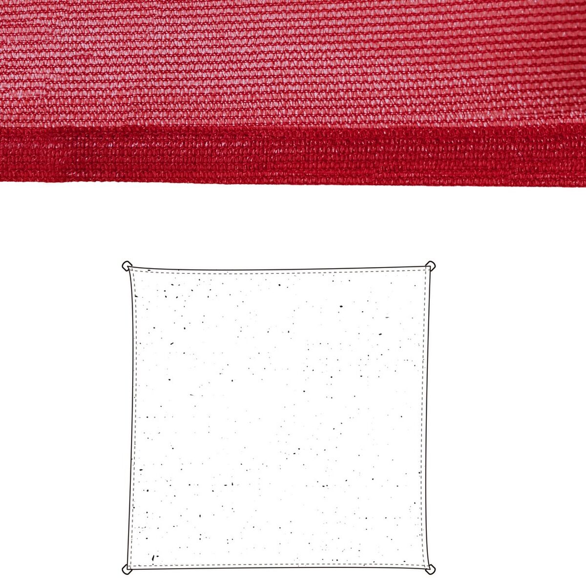 Skugga segel Markis Cerise Polyetylen 300 x 300 x 0,5 cm