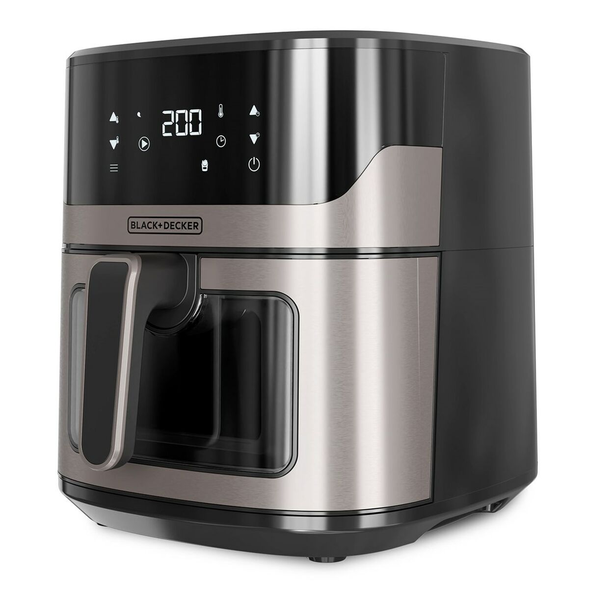 Luftfritös Black & Decker BXAF6500E Svart Silvrig 1600 W 6,5 L - 2