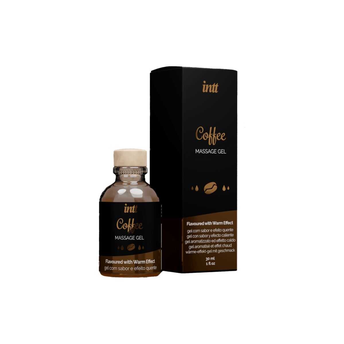 Massage Gel Intt Kaffe/ Café 30 ml Värmeeffekt