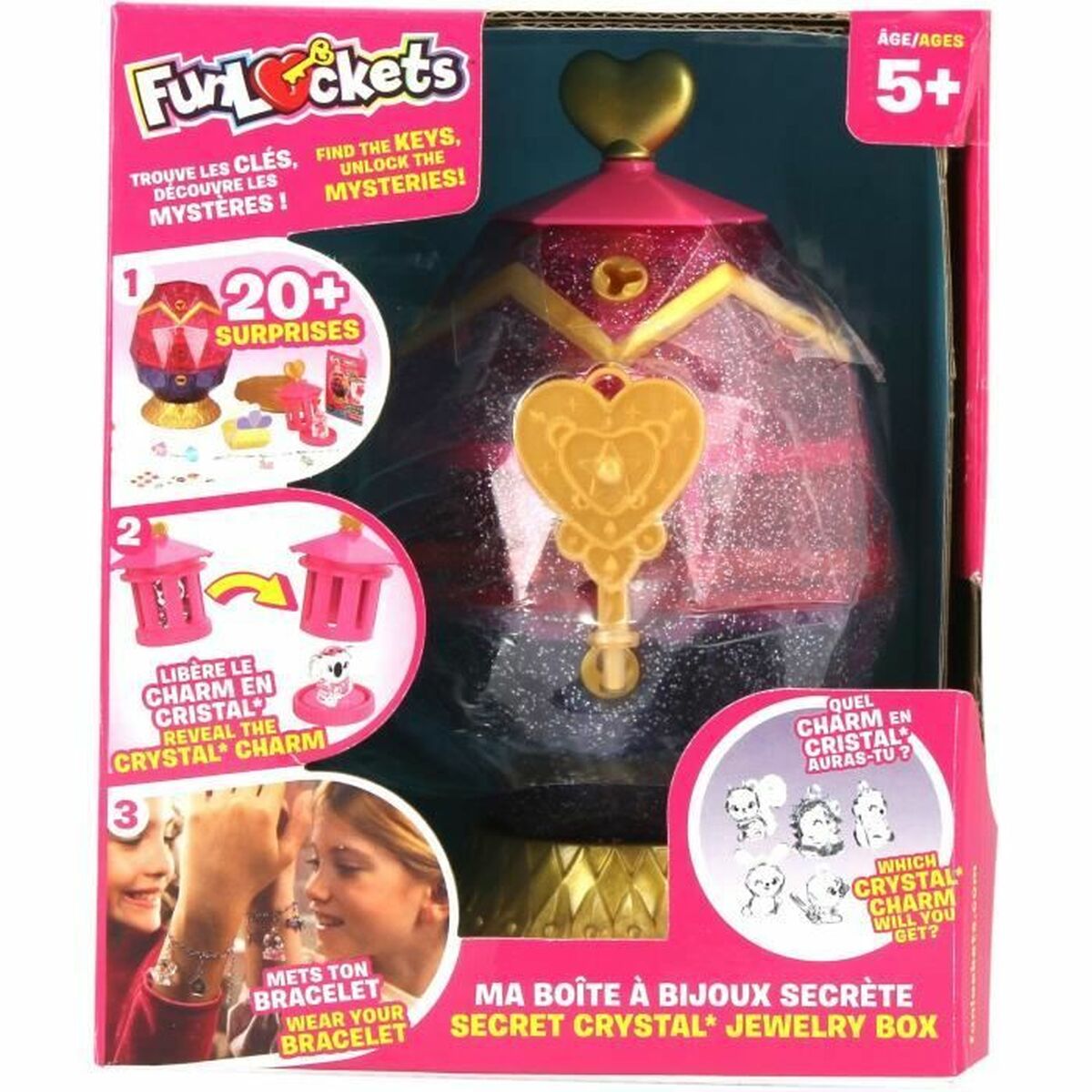 Smyckeskrin Funlockets Multicolour Plast - 2