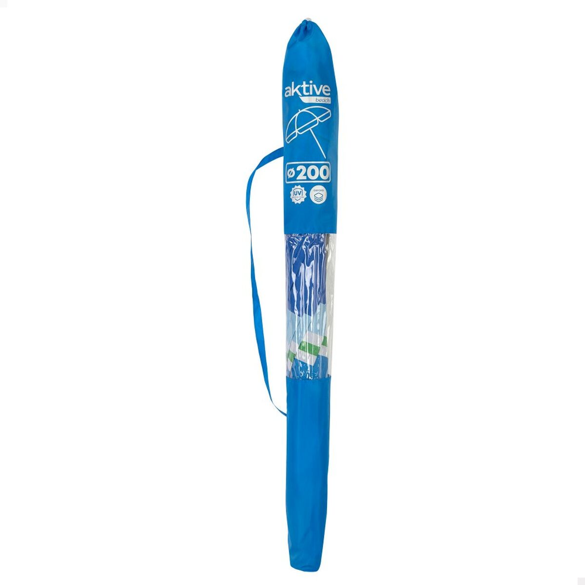 Paraply Aktive Blå Röd Ø 200 cm 200 x 196 x 200 cm UV50 (6 antal) - 6