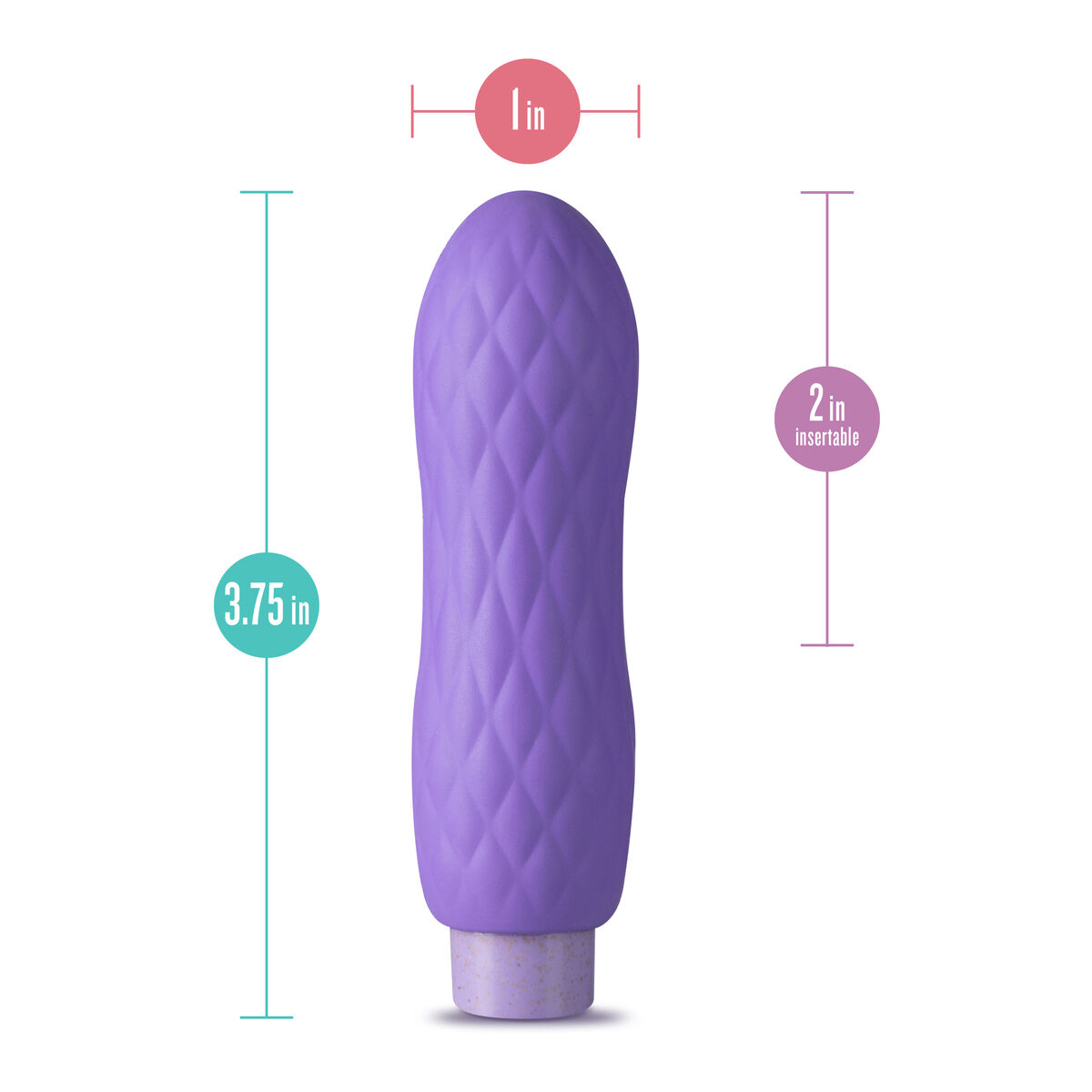 Patronvibrator Blush Gaia Eco Bliss Purpur - 3