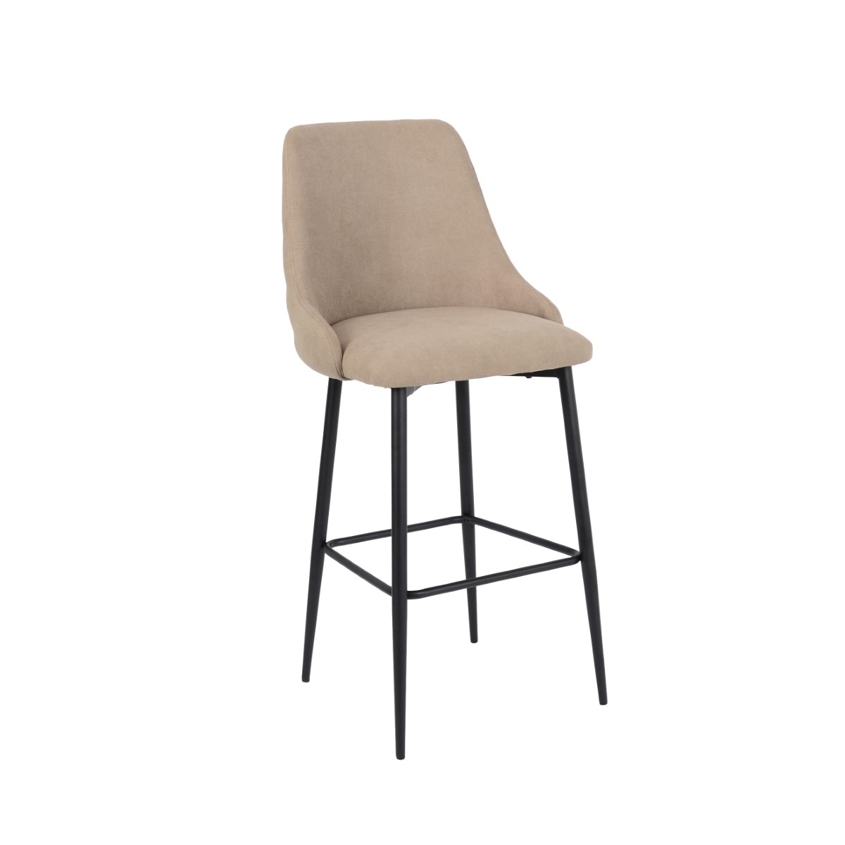 Sittpall DKD Home Decor 53 x 57 x 110 cm Svart Beige Metall Brun - 2