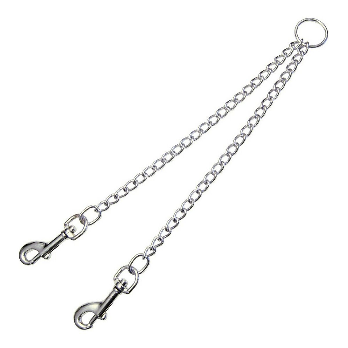 Koppling för 2-hundsledning Gloria 2mm x 25 cm