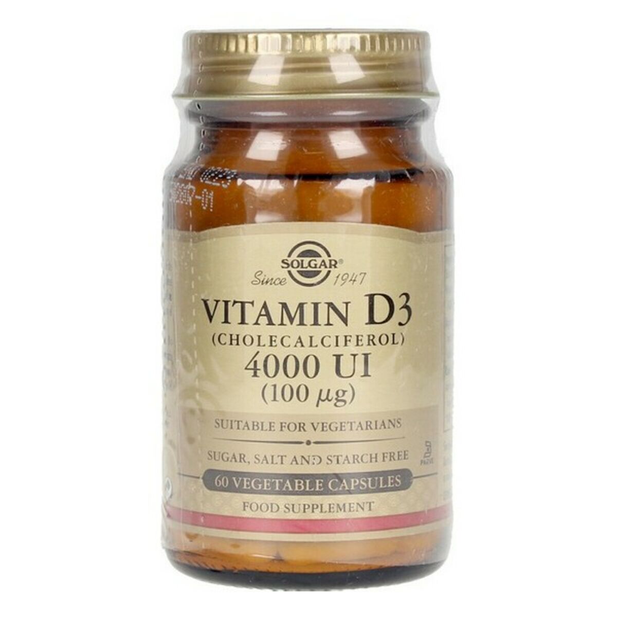 D3-vitamin Solgar E52907 Växtbaserade kapslar (60 uds) - 4