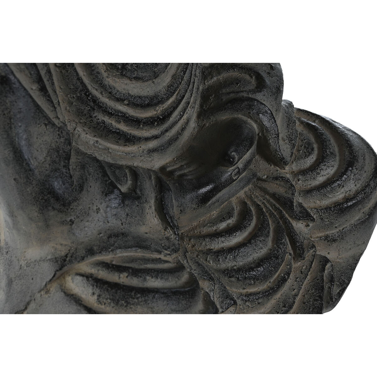 Prydnadsfigur Home ESPRIT Grå Buddha Orientalisk 35 x 24 x 52 cm - 3