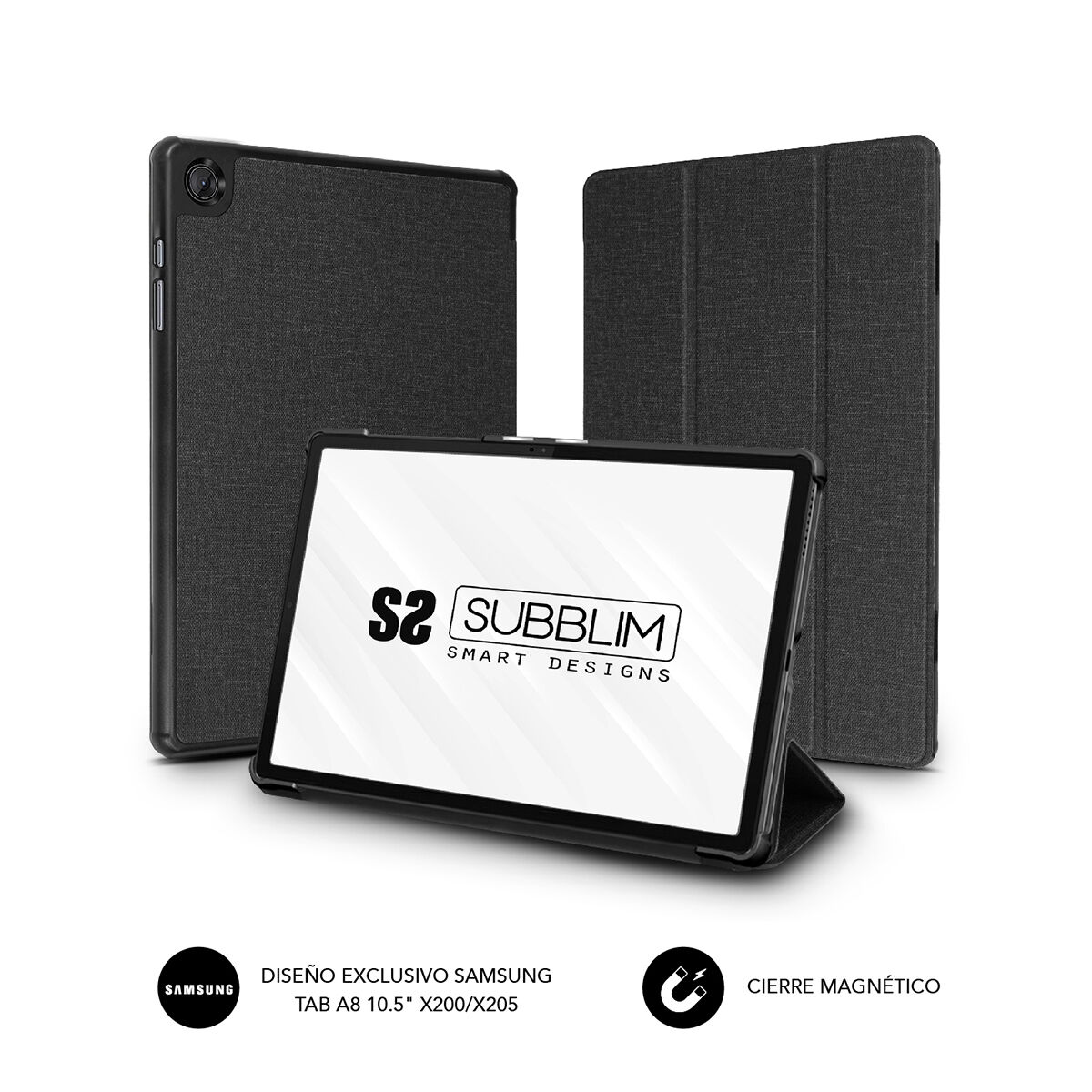 Fodral till Läsplatta Subblim SUBCST-5SC020 Svart 10,5" - 2