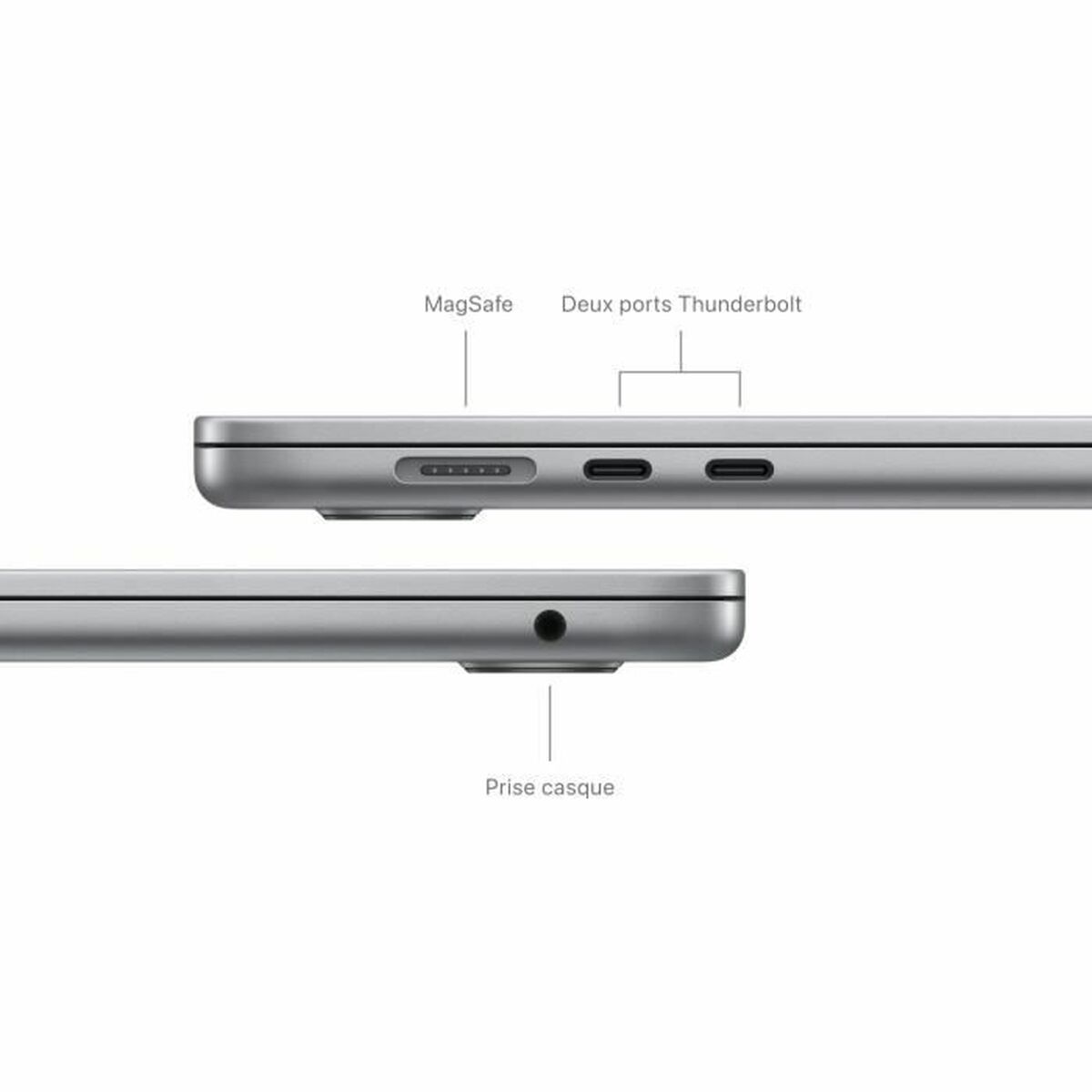 Bärbar dator Apple MacBook Air M3 (2024) 15,3" M3 8 GB RAM 256 GB SSD AZERTY - 4