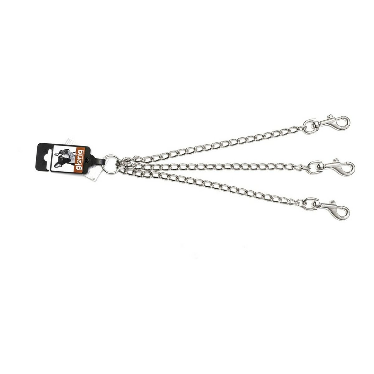 Koppling för 3-hundsledning Gloria 2mm x 25 cm - 20