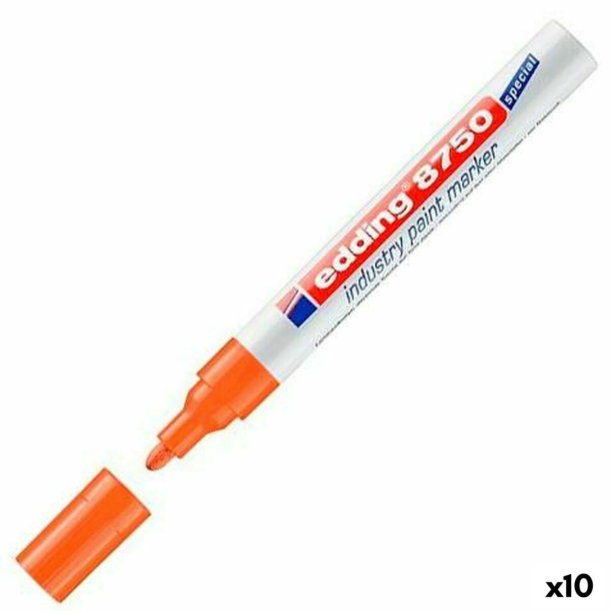 Permanent markörpenna Edding 8750 Orange 10 antal